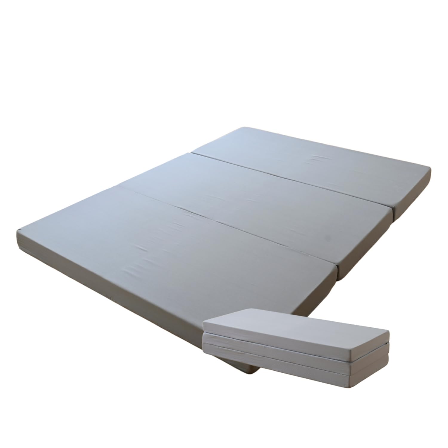 新品★マットレス　ダブル　ブラウン　厚さ10cm 硬め　三つ折り　硬め WEIMALL マットレス ダブル 三つ折り 高反発 硬さ190N 厚み10cm