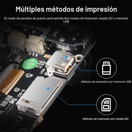 Placa de control BIGTREETECH SKR Mini E3 V3.0 de 32 bits con controlador TMC2209 para Ender 3 5