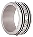 Produktbild Bico Herren Velox 316L Edelstahl Ring mit Schwarzem Einsatz (AR30-8 DE Grösse:18) - Schnell auf Trab