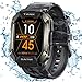 Kospet Tank Smartwatch,orologio smartwatch uomo 1,72'' Touch,5ATM Impermeabile, cardiofrequenzimetro da polso,24 Modalità Sportive, Durata della Batteria di 15 Giorni,Fitness Tracker(Nero)