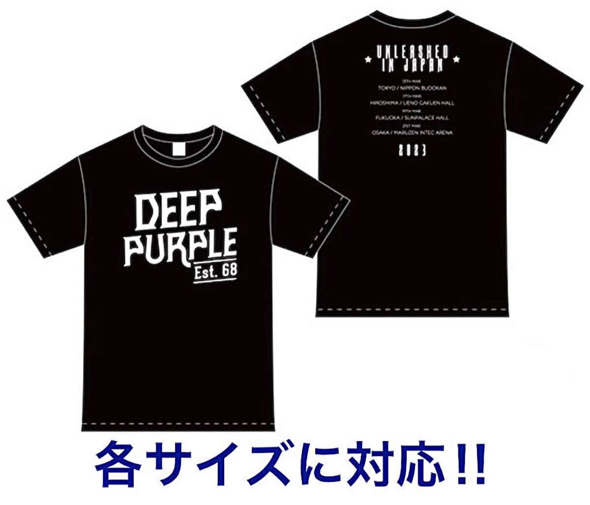 Amazon.co.jp: ! 公式! DEEP PURPLE UNLEASHED IN JAPAN 2023 ツアーT