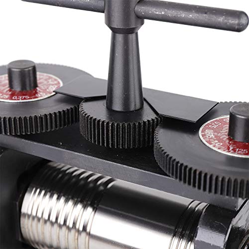 Manual Combination Rolling Mill Machine Jewelry Press Tabletting Jewelry DIY Tool Jewelry Repair Machine For Metal Sheet Wire Rolling (130mm, Black)