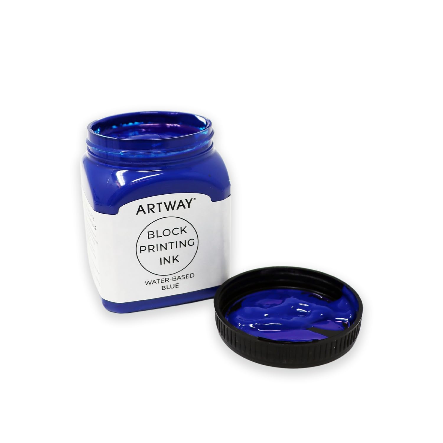 Artway Premium Block Printing Ink - 250ml - Blue - Ideal for Relief Block and Lino Printmaking, 250 ml - Image 2