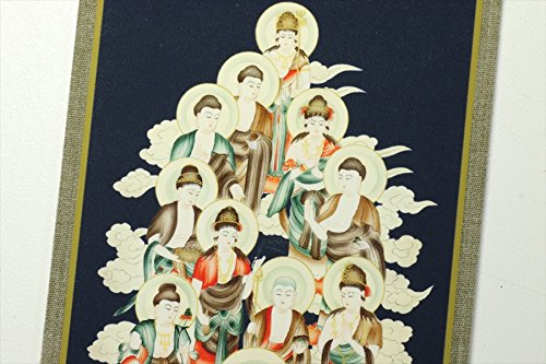 真作/片山白樹/十三佛図/仏掛軸/掛軸☆宝船☆AF-631 真作/森寛斎/寿老白鹿図/日月松竹図/掛軸☆宝船☆AI-37の通販 by