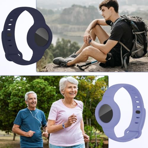 2 Pack Waterproof Bracelet Compatible with Airtag (1 &2nd Gen) for Kid - image 8
