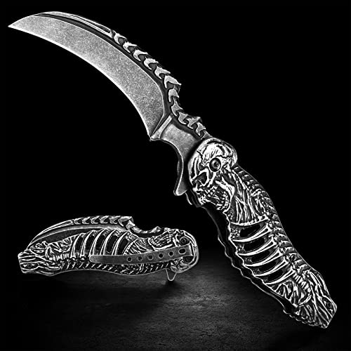 Pocket Folding Knife, Survival Knife With Razor-sharp 440 Blade, Cool Edc Pocket Knives & Folding Knives For Men Outdoor Camping Hiking Hunting