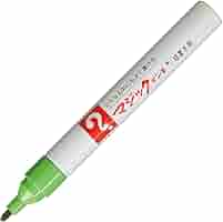 Amazon | 寺西化学 マジックインキ 油性ペン No.500 細字 黄緑