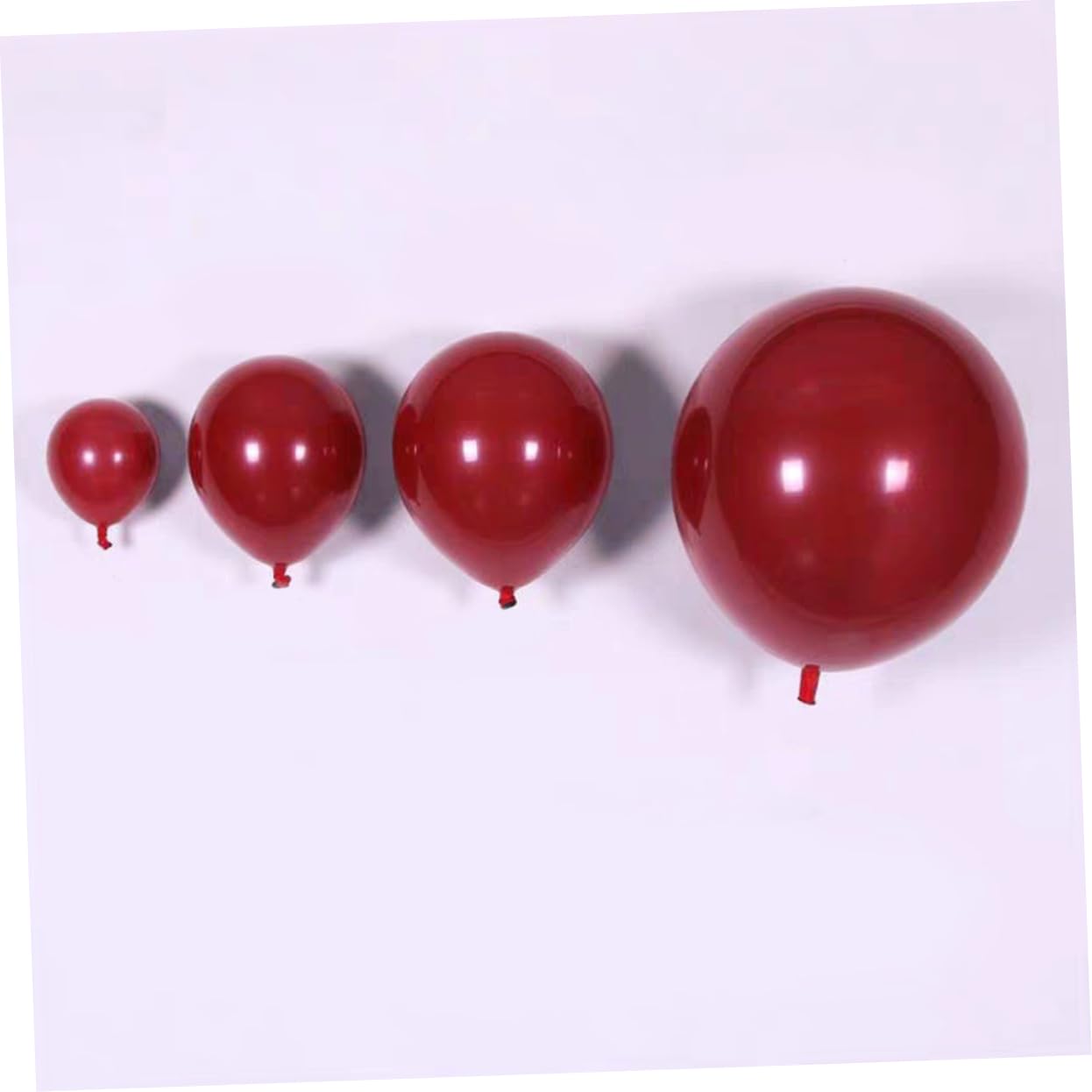 25 Palloncini Doppi in Lattice Rosso 18 Pollici per Matrimonio | Confezione da 25 Pezzi, Stile Romantico e Raffinato, Adatti a Festa e Cerimonia