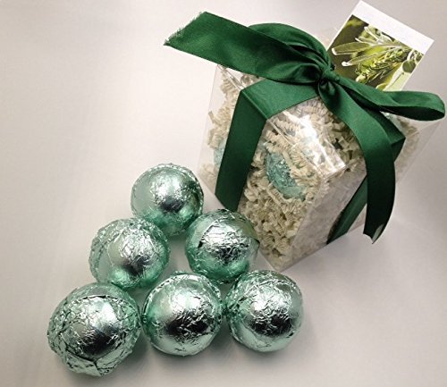 LEMONGRASS & SAGE GIFT SET with 6 Bath Bomb Fizzies with Shea, Mango & Cocoa Butter, Ultra Moisturizing (14 Oz) Great for Dry Skin, All Skin Types (Lemongrass & Sage)