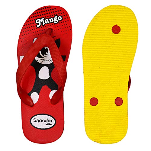 Image of POLITA Boys & Girls Shandar Slip On Slipper Flip Flop, Red