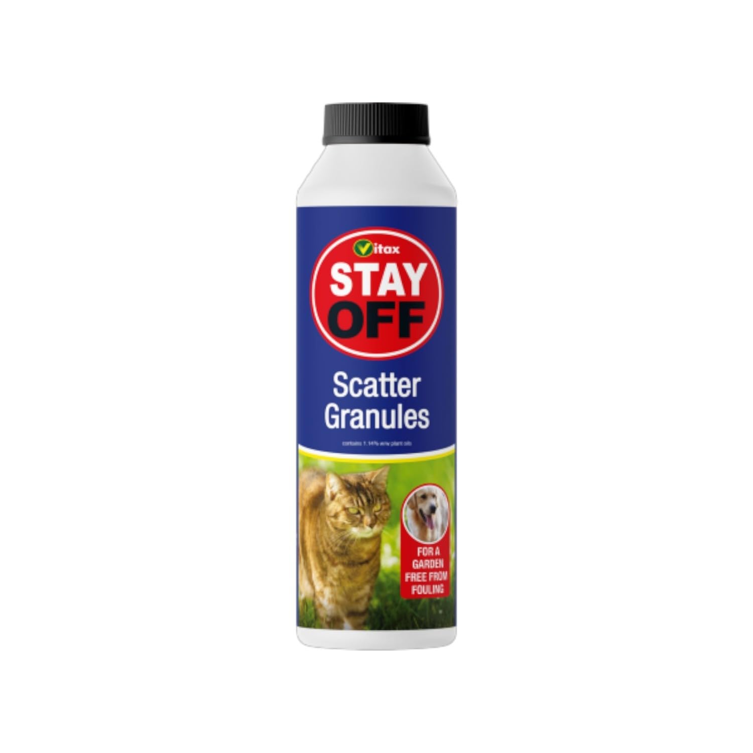 TOP SAVER Stay Off Granules Pet Training Aid 225g Garden Cat & Dog Repellent Granules with Plant Oils, Helps Prevent Fouling on Lawns Beds & Borders Long Lasting Perfumed Outdoor Deterrent