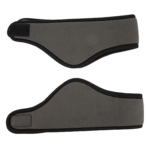 COLLBATH Yarn Fabric Ear Warm Headbands Set Comfortable Running Headbands for Winter Yoga Sports Dark Grey