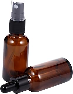 MERRYHAPY 6pcs Amber Makeup Water Sprayer Empty Spray Bottle Glass Travel Bottle Glass Sprayer Bottles Glass