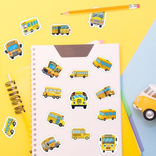 BeYumi-School-Bus-Roll-Stickers-1000Pcs-School-Bus-Stickers-in-2-Rolls-Back-to-School-Waterproof-Vinyl-Cartoon-Transportation-Decals-for-Laptop-Bottle-Notebook-Luggage-Computer-Classroom-Decor-Kids BeYumi School Bus Roll Stickers 1000Pcs School Bus Stickers in 2 Rolls Back to School Waterproof Vinyl Cartoon Transportation Decals for Laptop Bottle Notebook Luggage Computer Classroom Decor Kids