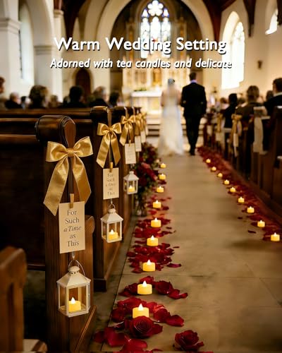 Image of Amagic 24 Pack Battery Operated Tea Lights Candles, Fake Tealights Candles, Flameless LED Tea Lights for Halloween, Wedding, Votive, Festival, Table Decor(24 Pack, Warm White)