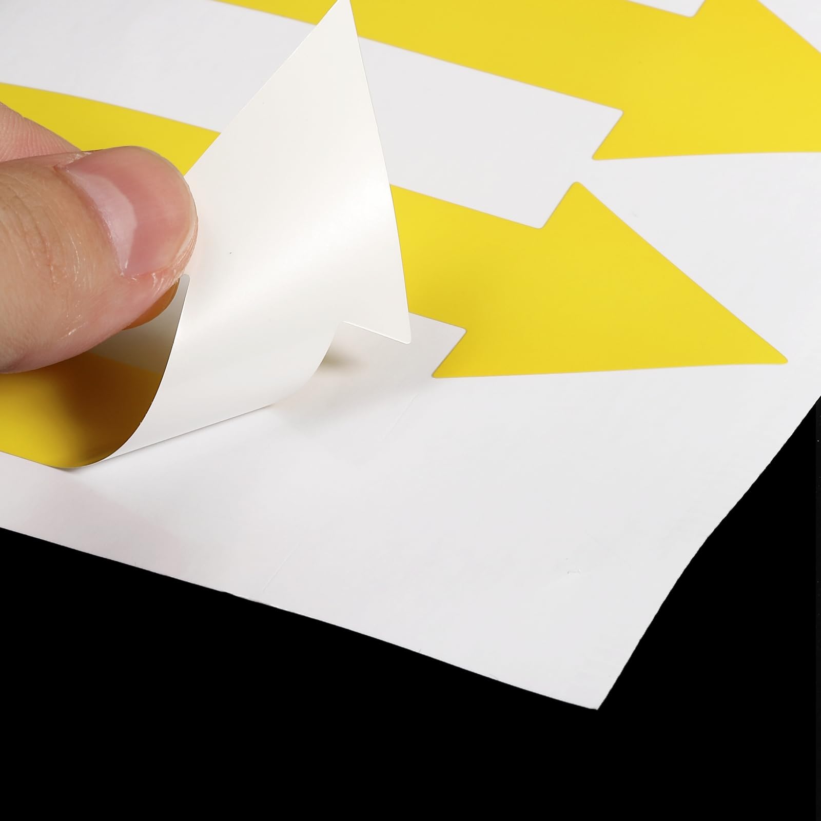 Lot De 6 Ou 18 Autocollants Flèche Directionnelle Pour Sol - 8x2 Cm, Jaune, Marque Uxcell