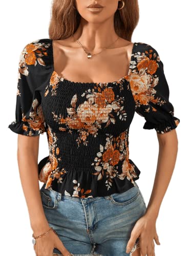 Image of TAGAS Women's Floral Regular Fit Western Top