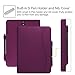 Fintie Case for Samsung Galaxy Tab S3 9.7, [Corner Protection] Multi-Angle Viewing Stand Cover Pocket with S Pen Protective Holder Auto Sleep/Wake for Tab S3 9.7(SM-T820/T825/T827), Purple