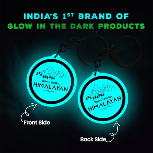 Image of Mi Glow Store Glow in Dark Keychain for Bike Men | Gift for Man | Bike Accessories | Charges in Light Glows in Dark | Key chain for Bike