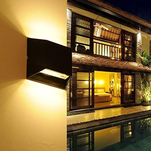 Modern minimalist led wall lamp courtyard bedside aisle lamp pillow metal HotelFiveWarm white black sand Wall Lighting Fixtures [Energy Class A++]