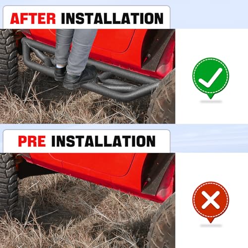Estribos laterales compatibles Jeep Wrangler JK 2007-2018 miniatura 6