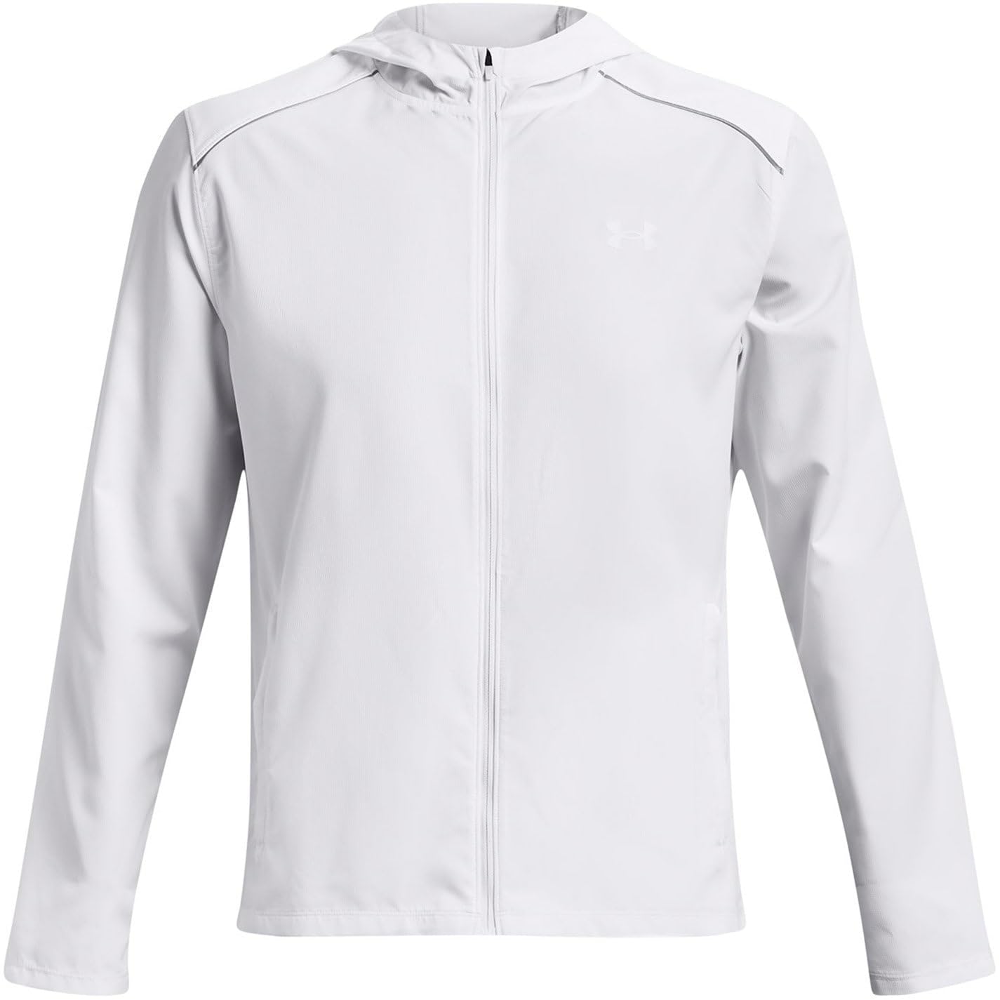 Under Armour Hommes Storm Run Hooded Jacket Vêtements De Course Veste Running White - Blanc M