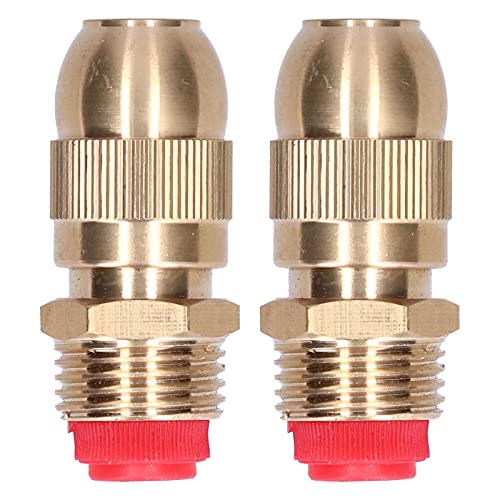 Adjustable Brass Sprinkler Nozzle, Water Spray heading, G1/2 Male Thread Garden Lawn Irrigation System for Greenhouses, Plants, Flowers, Vegetables
