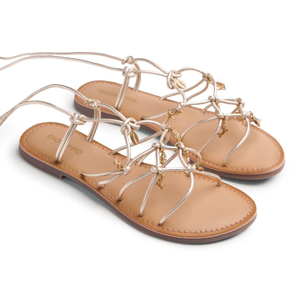 GIOSEPPO Sedgwick, Women's T-Strap, Platinum, 39 EU