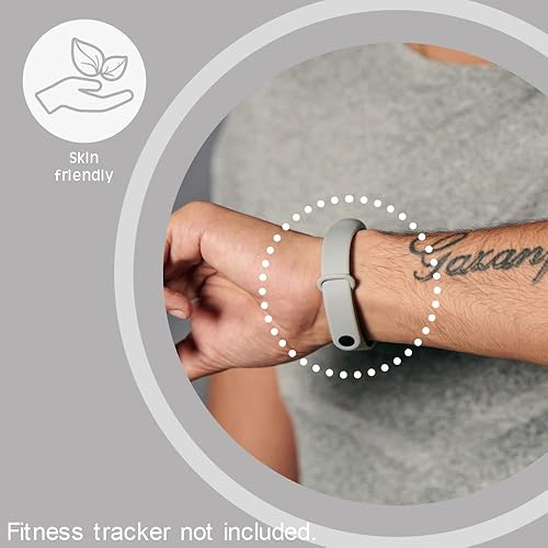 Miniatura 4 de Rapidotzz - Paquete de 5 correas de silicona suave compatibles con Xiaomi MI Band 3