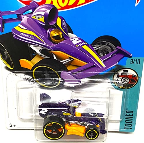 Hot Wheels 2017 Tooned Tarmac Attack Mini Car Purple miniatura 5