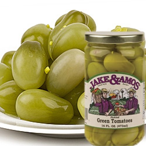 Jake & Amos - Pickled Green Tomatoes / 2 - 16 Oz. Jars #TOP1