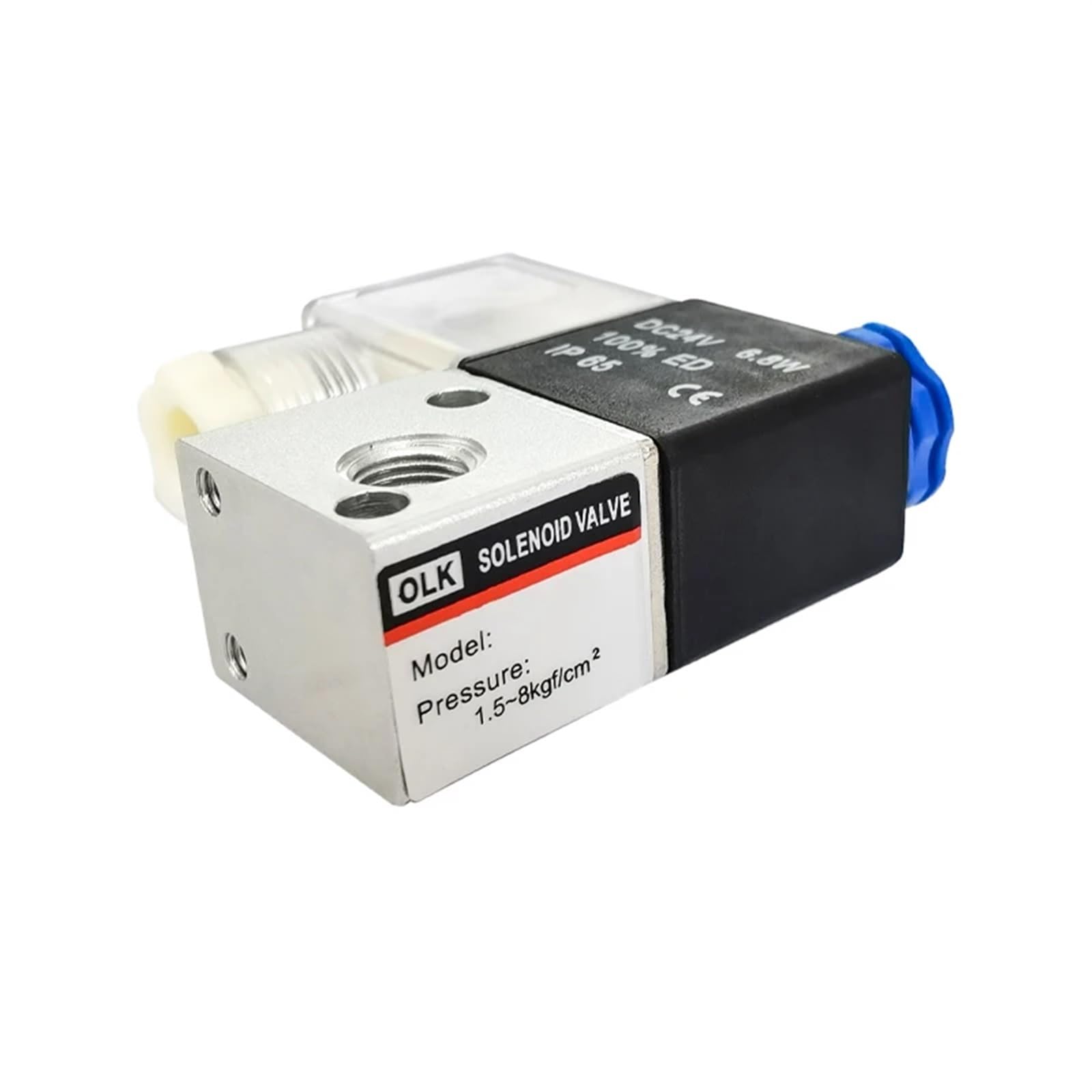 1 Uds 3V1-06 Válvula Solenoide de 3 Puertos y 2 Posiciones Valvula Neumatico neumática DC12V AC220V DC110V AC24V(3v1-06 Pc8-01,Motor with Bracket)