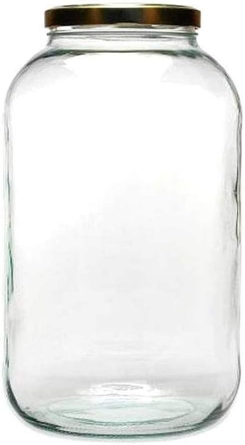 mikken Viva-Haushaltswaren XXL Preserving Jar 4250 ml with Screw Cap Storage Jar Glass Jar with Label