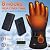 Heated Gloves for Men Women, Rechargeable Electric Heated Gloves with Touchscreen & 3 Heating Modes, Waterproof Windproof Motorcycle Heating Gloves for Winter Work Skiing