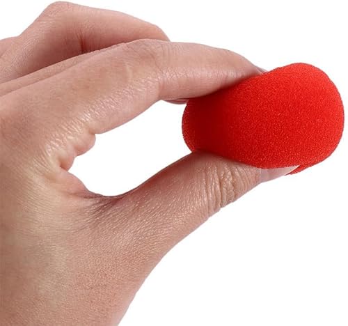 Miniatura 4 de 10 piezas de esponja roja suave, bola de esponja mágica, accesorios mágicos, accesorios mágicos, esponja de comedia de 1.0 in1.4 in1.8 in (1.8 in)