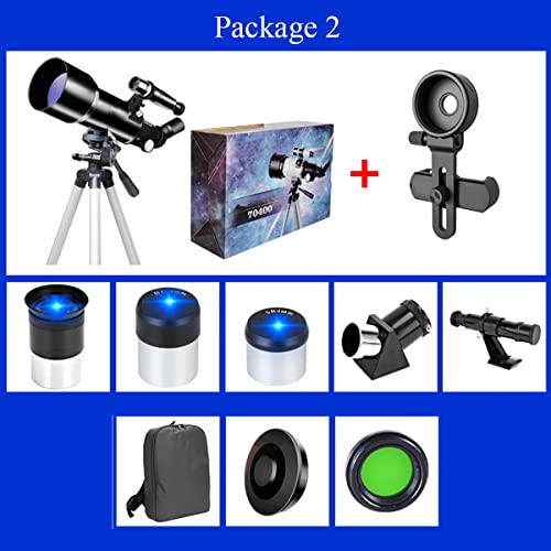 Telescopio 70mm para astronomía, portátil y potente miniatura 2