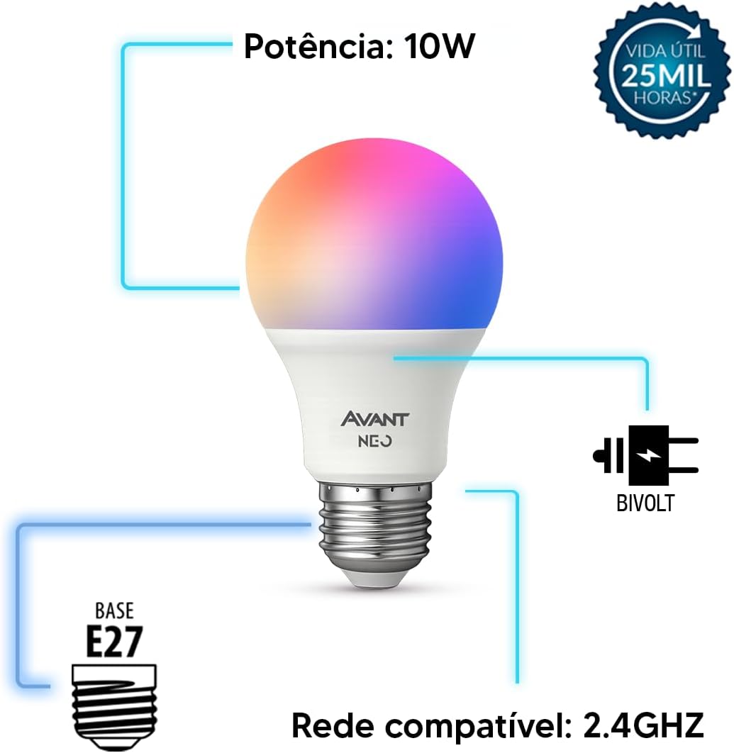 Review Kit 3 Lâmpadas Avant Neo: Transforme sua casa inteligente com estilo e cor 8 51JO s4kyPL. AC SL1200