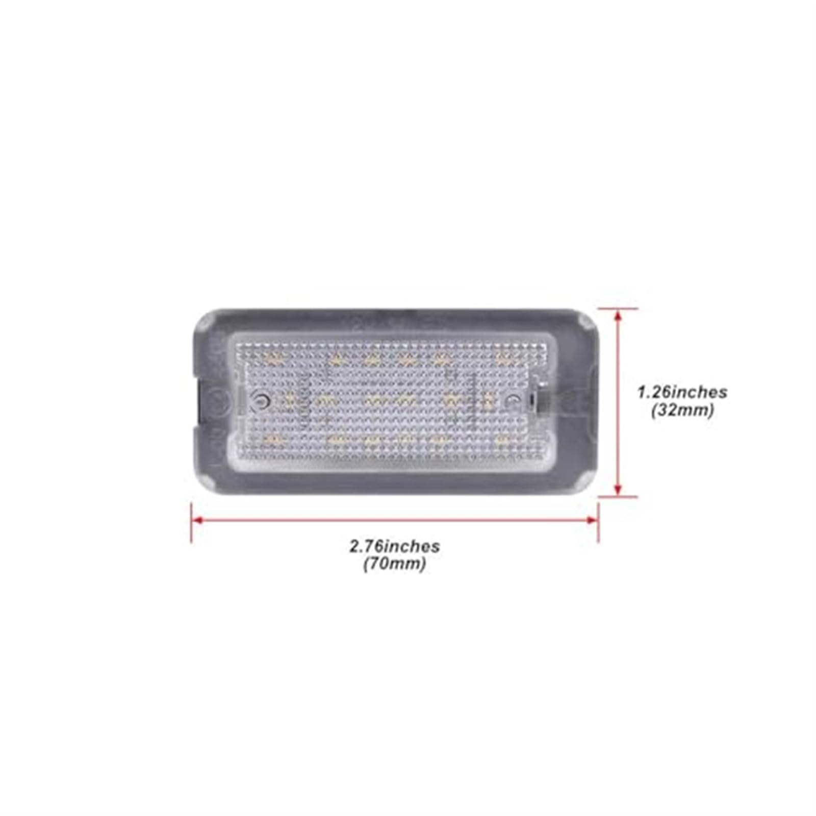 2 pezzi bianco luce targa luce targa, for Fiat, 500 Abarth 500 2007 2008 2009 2010 2011 2012 2013 2014 2015 2016 Luce targa