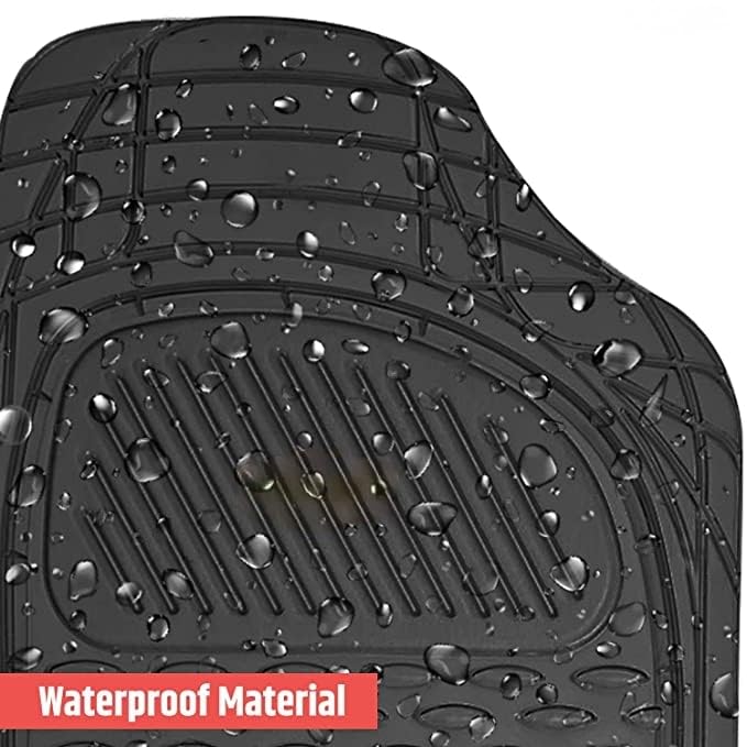 Image of 6225 FelxTough All Season Rubber Floor Car Mat for Car SUV, Universal Self Cut to Perfectly Fit (Black)