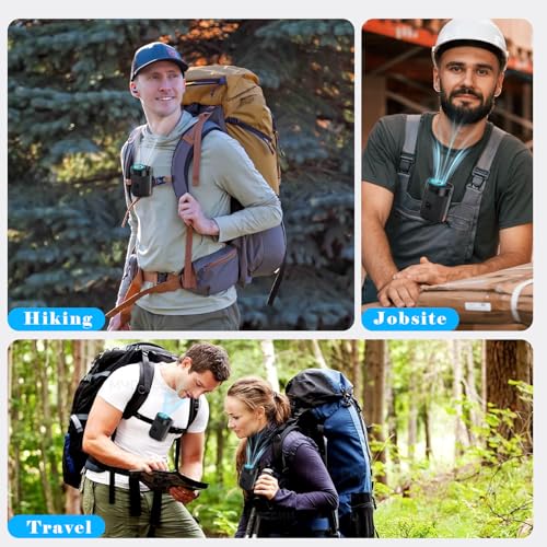 AI Portable Waist Fan,Rechargeable Fan with 4-Speed 6600RPM Strong Airflow,Personal Waist Fan with up to 25H of Working Time,Hands-Free/Belt/ Neck Fan,Wearable Belt Fan for Camping,Work,Outdoor,Travel - image 8