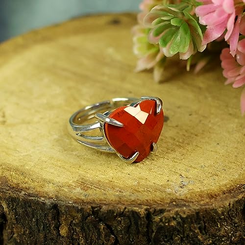 Image of Reiki Crystal Products Adjustable Rings, Amethyst, Black tourmaline, Goldstone brown, Green Jade, Lapis Lazuli, Opalite, Red Jasper, Rose Quartz, Tiger eye, Gemstone Ring