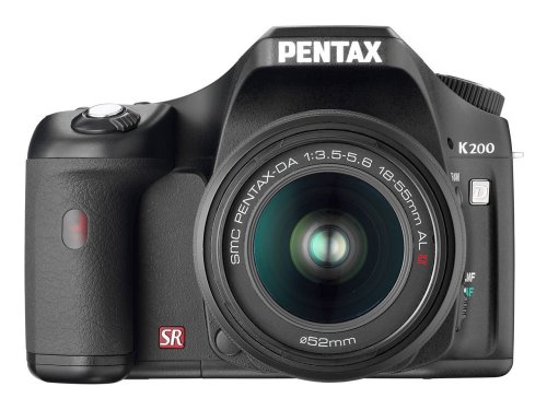 Pentax K200D Appareil Photo numérique SLR 10 mégapixels avec stabilisateur d'image DA 18-55 mm II