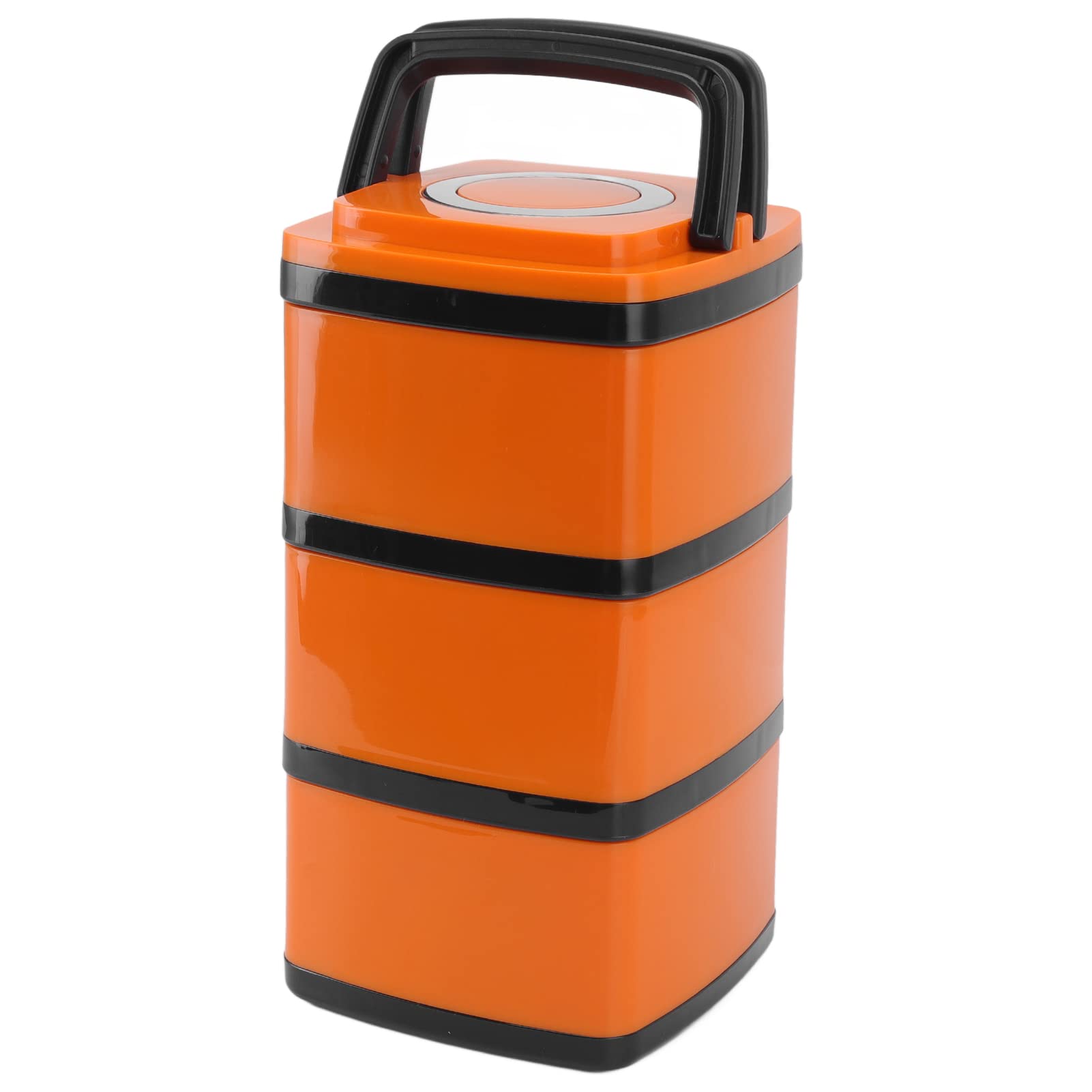 Isolierte -Box aus Edelstahl 304, auslaufsichere stapelbare Lunchbox, vakuumisolierter Lebensmittelbehälter im japanischen Stil mit Verschlussdeckel, hält 4–6 Stunden warm, für (Drei Schichten 2,2 l)
