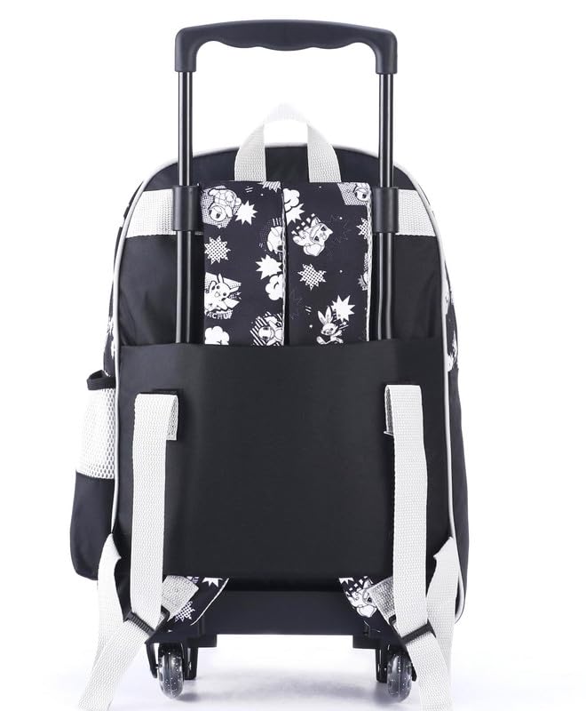 Image of STRIDERS Pokemon School Bag for Kids | Spacious Durable Rolling Backpack | Padded Comfortable Straps & Fun Design | Ideal for School Travel & Play
