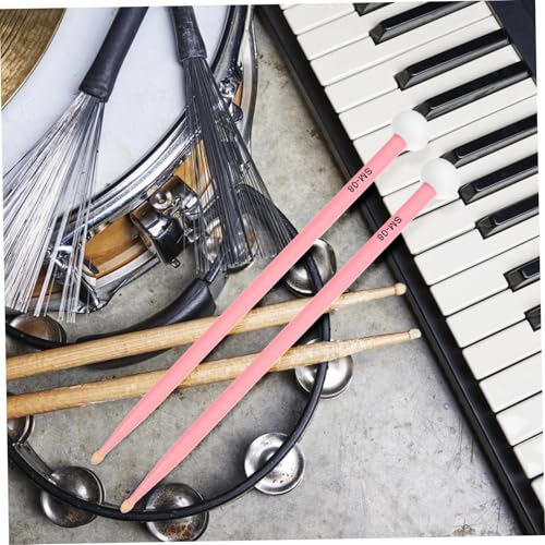 Par de baquetas duraderas de doble cabezal para instrumentos de percusión con agarre cómodo para timbales y baterías miniatura 5