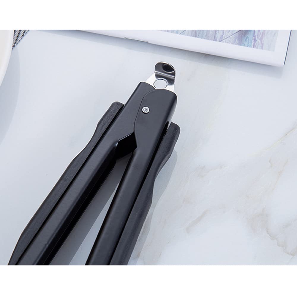 MRKU Pinzas de Acero para Asar Pan, ensaladas y Servir Comida, 1 Unidad