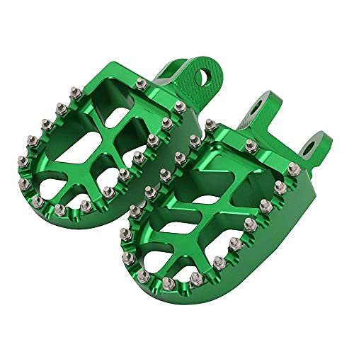 Foot Pegs Footpegs Footrests Foot Pedals Rests Cnc Mx For Klx250R 250 250S 250Sf Klx300R Klx650 Klx650R Klr650 Cr80 85 Crm250 Xr250R 400R 600R 650L 650R Crf1000L Dtc Motorcycle(Green) #TOP1