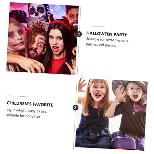 FOYTOKI 4 Stks Halloween Voor Pompoen Maskerade Halloweens Knoop Accessoires Pins Carnaval Clips Hoofdtooi Strik Haar… - Image 3