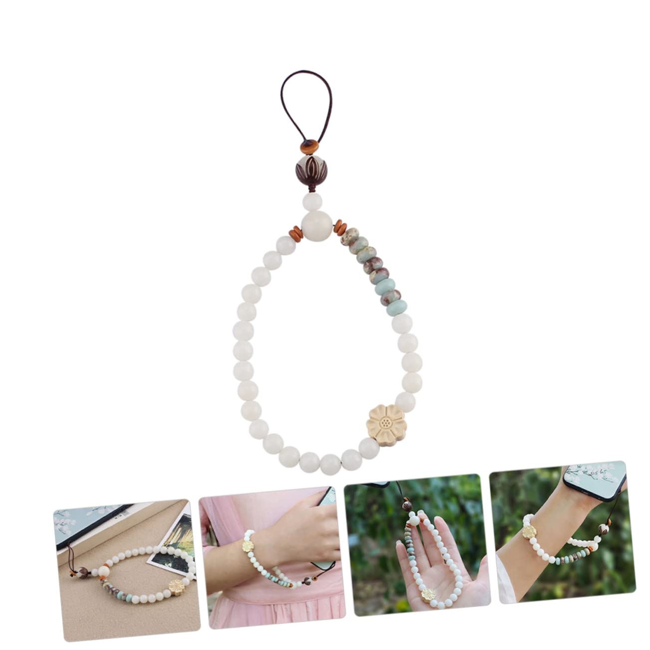 SHINEOFI Cadena de Teléfono Móvil Lanyard Decorativo para Colgar Compatible con Múltiples Dispositivos de Único