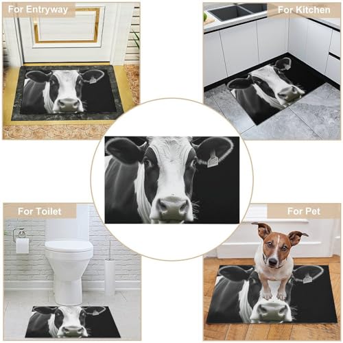 Tapis vache de cuisine et entrée antidérapant de 60x40 cm - 5